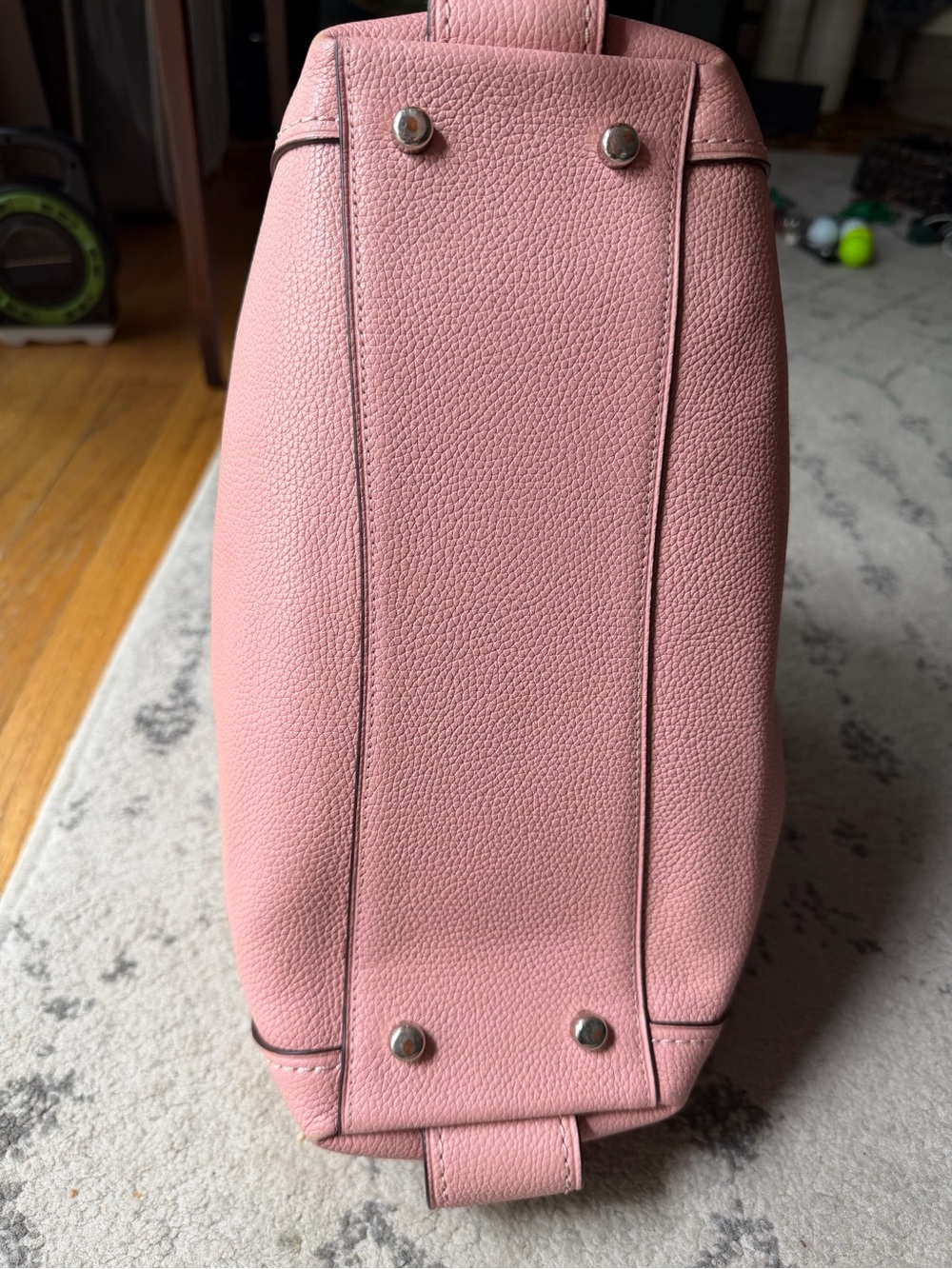 Coach Pink Leather Shoulder Bag - Picture 6 of 8